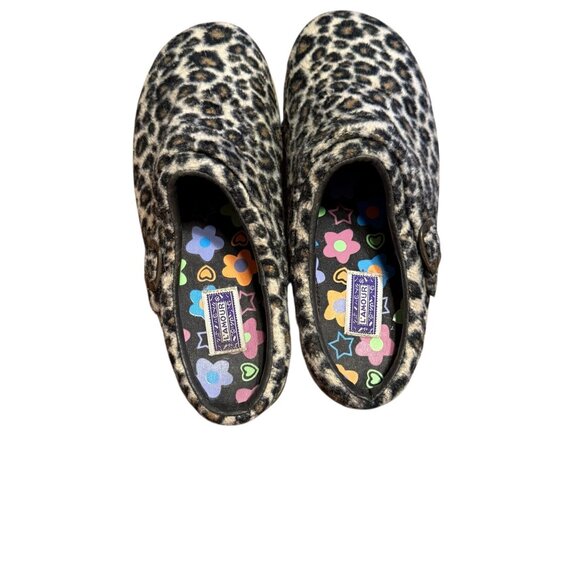 Leopard Print Clogs With Adjustable Strap By L'Amour Girls size 2 - Picture 5 of 8
